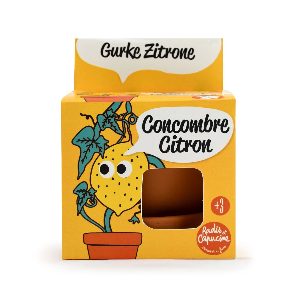 Auginimo rinkinys vaikams RADIS ET CAPUCINE Citrininis agurkas