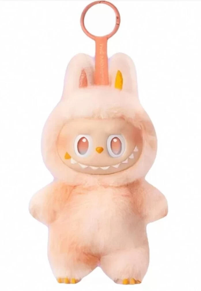 Labubu stiliaus pliušinis žaislas pakabukas (analogas)