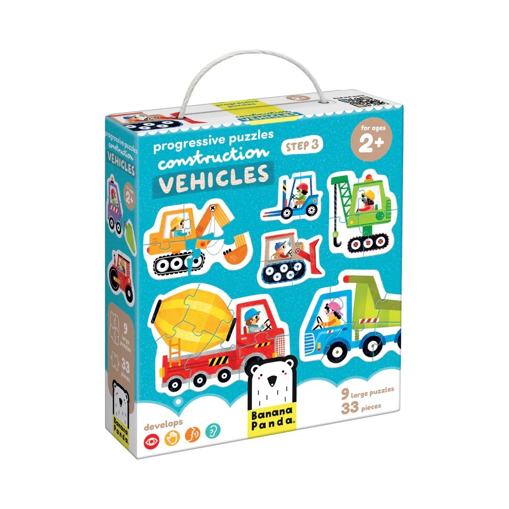 Lavinamoji dėlionė  Progressive Puzzles Vehicles 2+