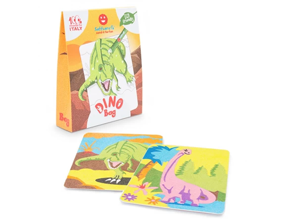 Piešimo smėliu rinkinys maišelyje SABBIARELLI Dinozaurai