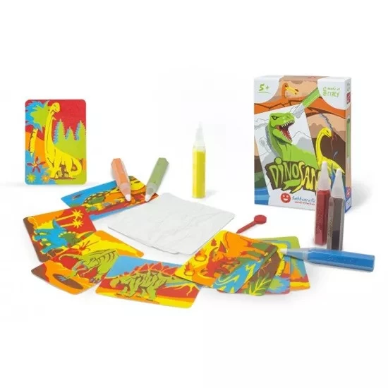 Piešimo smėliu rinkinys SABBIARELLI Dinozaurai smėlyje