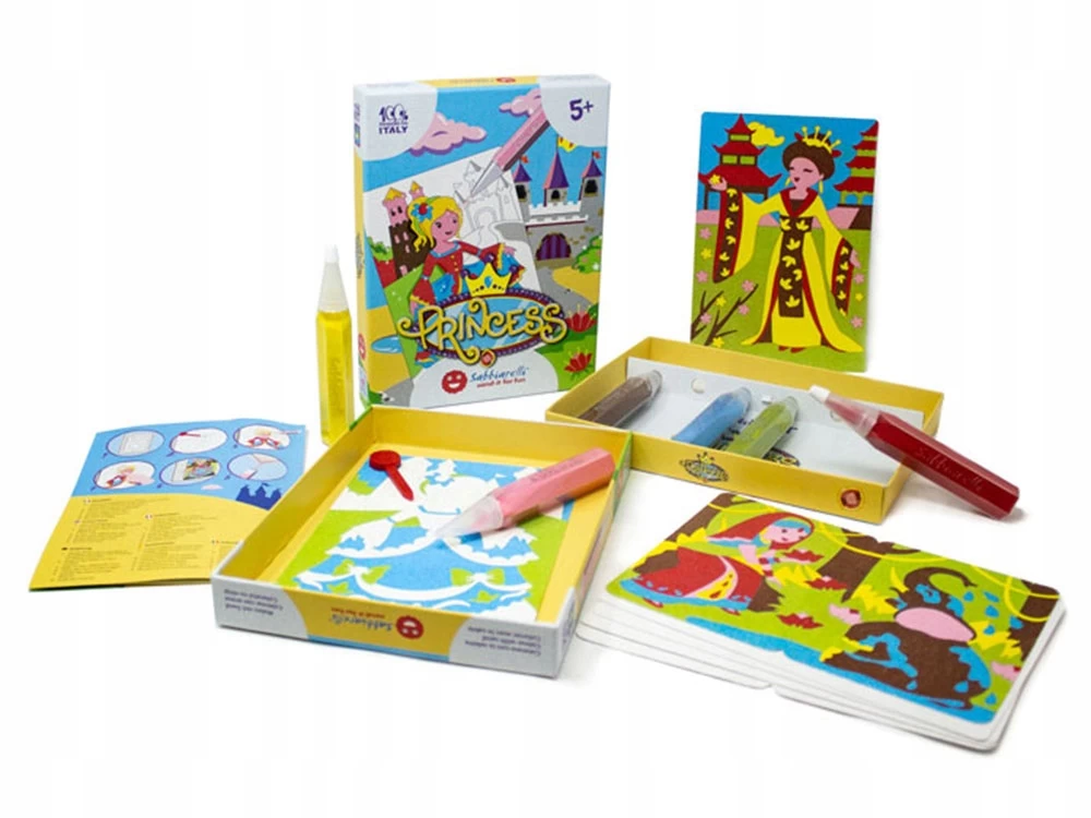 Piešimo smėliu rinkinys SABBIARELLI Princesės