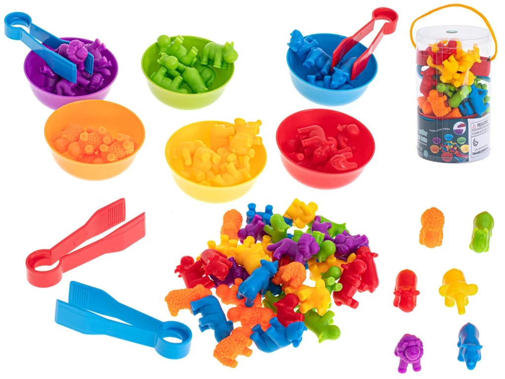 Rūšiuoklė , mokymuisi spalvų ir skaičiuoti 36 elementai.