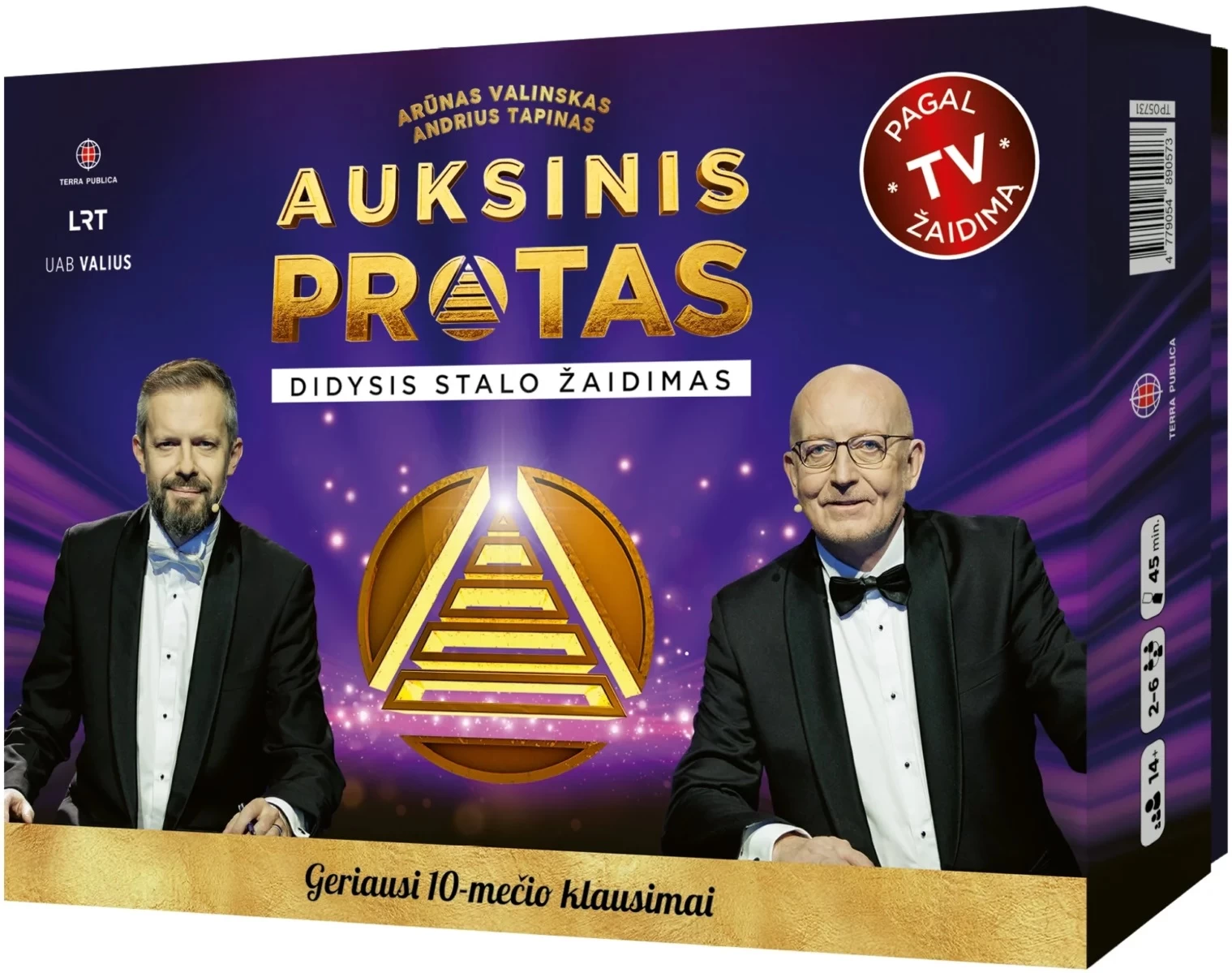 Stalo žaidimas „Auksinis protas. Didysis stalo žaidimas. Geriausi 10-mečio klausimai“