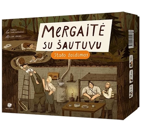 Stalo žaidimas Mergaitė su šautuvu