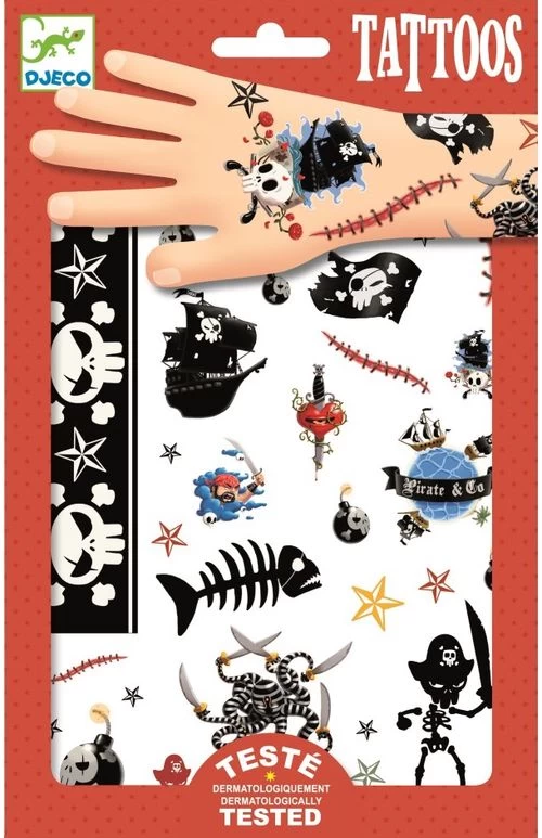 Tatuiruotės - Piratai (50+ tatuiruočių)