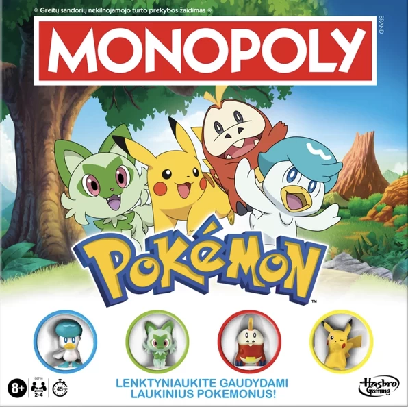HAS MON Žaidimas „Monopolis: Pokemonai“, LT