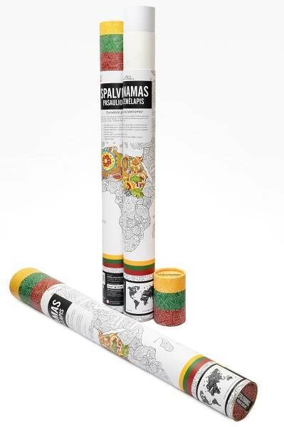 Terapinis spalvinamas žemėlapis lietuvių kalba