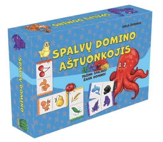 Žaidimas "Spalvų domino. Aštuonkojis"