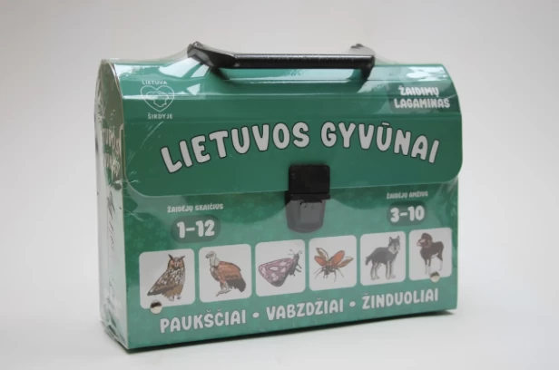 Žaidimų lagaminas "Lietuvos gyvūnai"