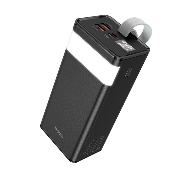 Nešiojamas įkroviklis (Power bank) Hoco, 40000 mAh, 22.5 W, juoda sp.