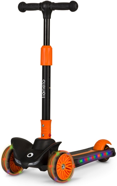 Vaikiškas paspirtukas Lionelo Timmy, juoda sp./oranžinė sp.