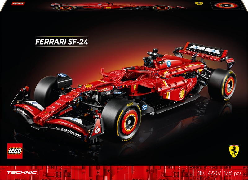 Konstruktorius LEGO® Technic Automobilis Ferrari SF-24 F1 42207, 1361 vnt.