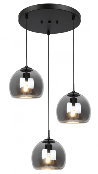 Šviestuvas kabinamas Domoletti Rita MYD9330SM-R, E27, 3 x 40 W, juoda sp.