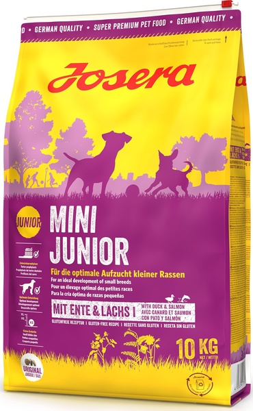 Sausas šunų maistas Josera Mini Junior, antiena, 10 kg