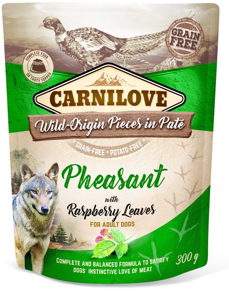 Šlapias šunų maistas Carnilove Pate Pheasant with Raspberry Leaf, kalakutiena, 0.3 kg