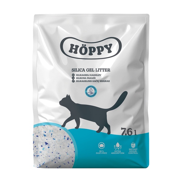 Kačių kraikas Höppy DA573, silikagelinis, 7.6 l