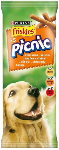 Skanėstas šunims Friskies Picnic, vištiena, 0.042 kg