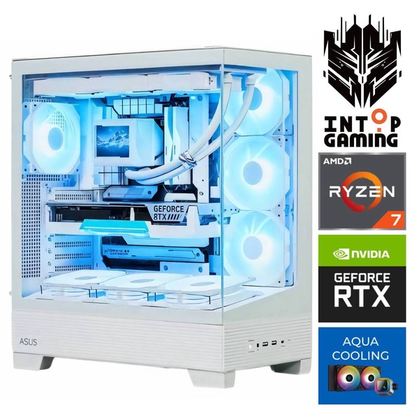 Stacionarus kompiuteris Intop Aqua Ryzen 7 9800X3D, 1 TB, DDR5 32 GB, SSD 1 TB, Nvidia GeForce RTX 5080 16 GB GDDR7