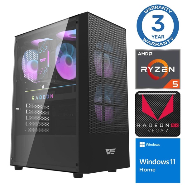 Stacionarus kompiuteris Intop Ryzen 5 5600GT, DDR4 32 GB, SSD 1 TB, AMD Radeon RX Vega 7 Dynamic, Windows 11 RM40422WH