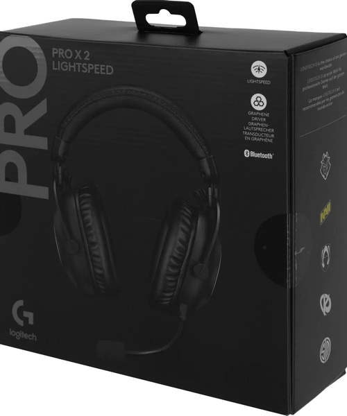 Belaidės žaidimų ausinės Logitech G Pro X 2 Lightspeed 981-001263, juoda sp.