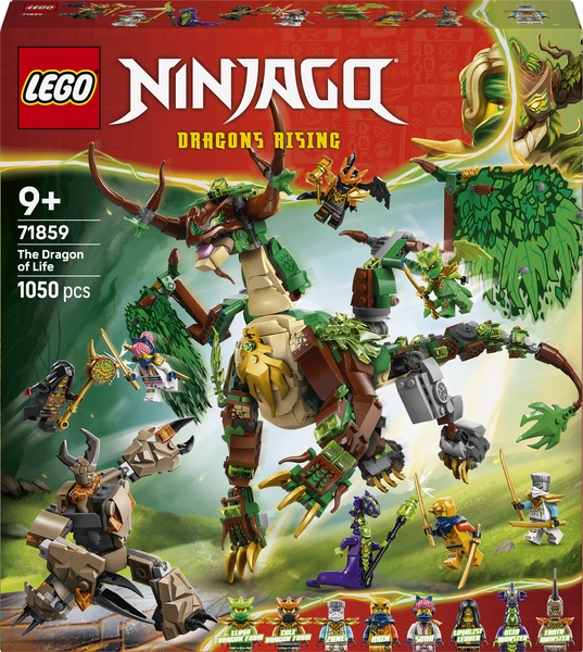 Konstruktorius LEGO® NINJAGO® Gyvybės drakonas Žaislas 71859, 1050 vnt.