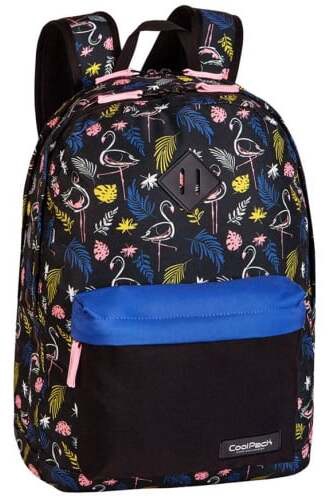 Mokyklinė kuprinė CoolPack Scout Aruba Night, geltona sp./juoda sp./rožinė sp., 32.5 cm x 18 cm x 45.5 cm