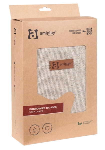 Gyvūnų guolių užvalkalas Amiplay Moni, smėlio sp., L