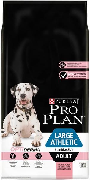 Sausas šunų maistas Purina Pro Plan Large Athletic Sensitive Skin Salmon, lašiša, 14 kg