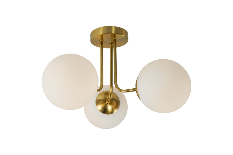 Šviestuvas lubų Domoletti RAILE, E27, 3 x 40 W, aukso sp.