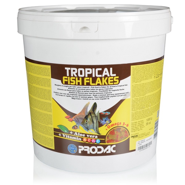 Maistas žuvims Prodac Tropical Fish Flakes TROP1KG, 1 kg