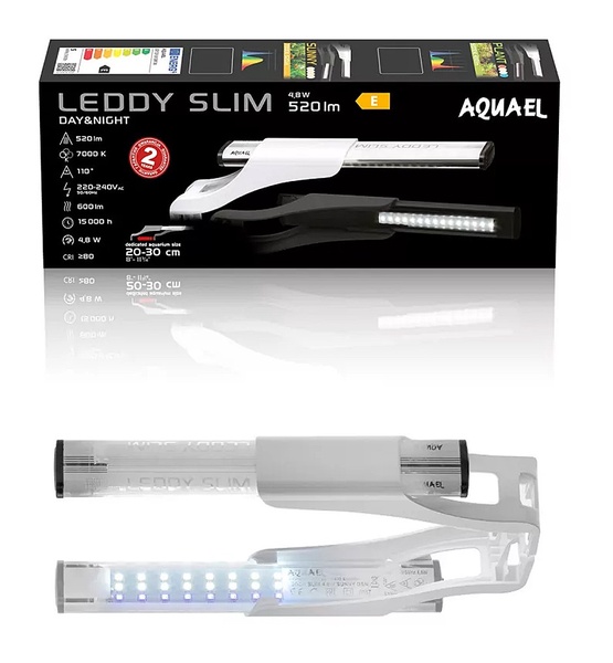 Akvariumo lempa Aquael Leddy Slim, balta sp.