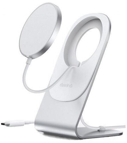 Belaidis įkroviklis Choetech H047 for Iphone 12 series/ 13 series, Magnetic, sidabro sp., 15 W