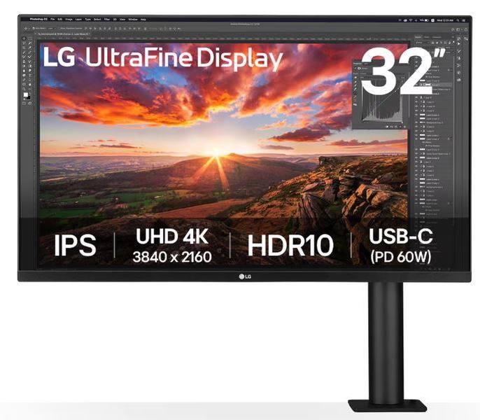 Monitorius LG 32UN880K-B, IPS, 60 Hz, 31.5"