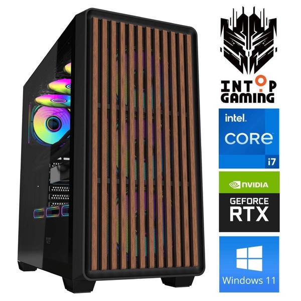 Stacionarus kompiuteris Intop Intel Core i7-12700F, DDR5 32 GB, SSD 1 TB, NVIDIA GeForce RTX 5050 8 GB GDDR6, Windows 11 Home