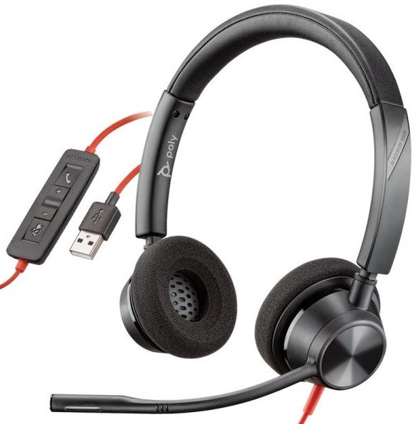 Laidinės ausinės Plantronics Blackwire 3320, juoda sp.