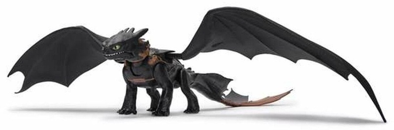 Žaislinė figūrėlė Spin Master How to Train Your Dragon Toothless, juoda sp.