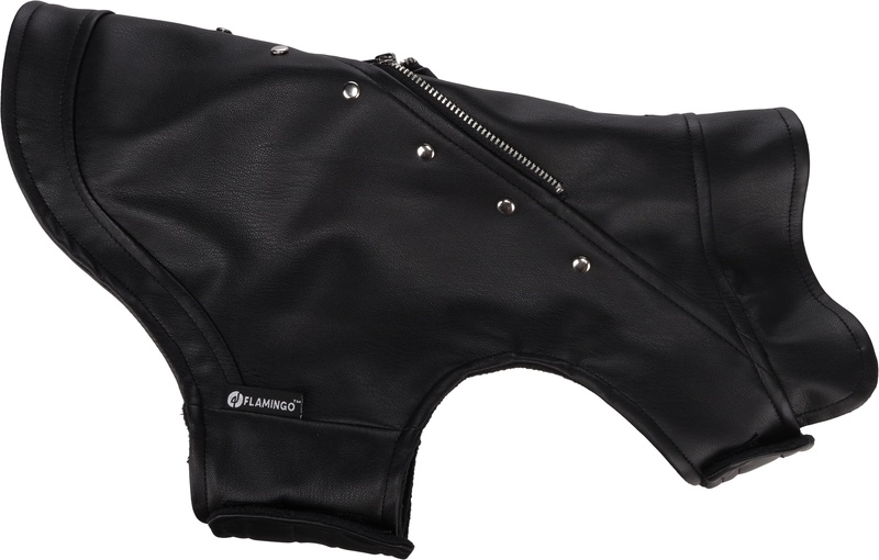 Striukė šunims Flamingo Sergio, juoda sp., 25 cm