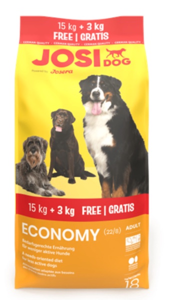 Sausas šunų maistas Josera JosiDog Economy, mėsa, 18 kg