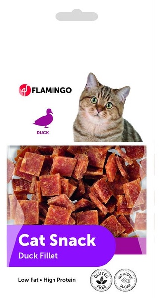 Skanėstas katėms Flamingo Cat Snack Duck Fillet, antiena, 0.05 kg