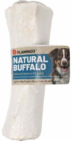 Skanėstas šunims Flamingo Nature, plaučiai/kaulas, 0.324 kg