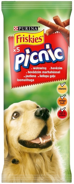 Skanėstas šunims Friskies Picnic, jautiena, 0.042 kg