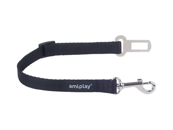 Automobilių saugos diržas gyvūnams Amiplay amiTravel, 65 cm x 2.5 cm x 0.01 cm, XL