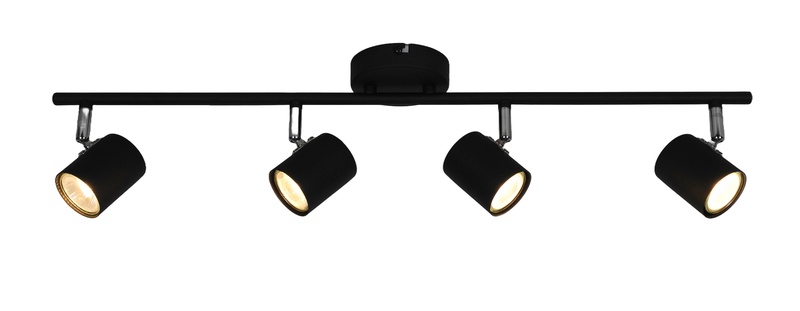 Šviestuvas nukreipiamasis Okko Safi GU13014D-4TU BLK, GU10, 4 x 5 W, juoda sp.