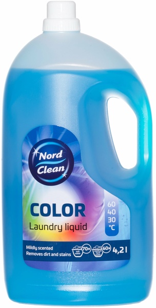 Skalbimo gelis Nord Clean Color, 4.2 l