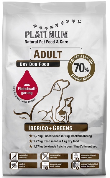 Sausas šunų maistas Platinum Adult Iberico Greens, kiauliena, 5 kg