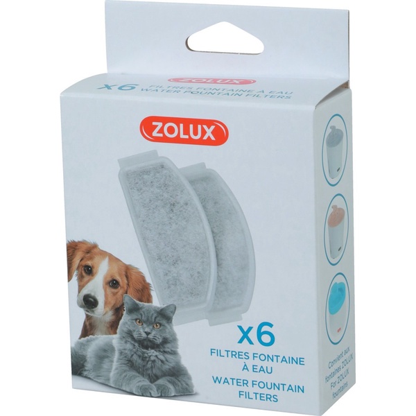 Filtras gertuvei Zolux, 3 l, 6 vnt., pilka sp.