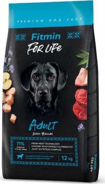 Sausas šunų maistas Fitmin For Life Adult, 12 kg