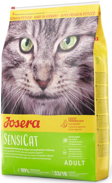 Sausas kačių maistas Josera Sensicat Adult Sensitive, paukštiena, 10 kg