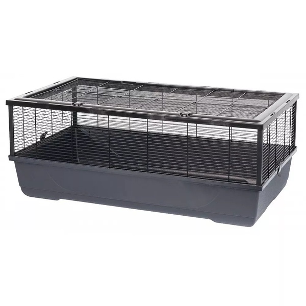 Narvas graužikams Inter Zoo Bernie, 100 cm x 54 cm x 39 cm, juoda sp.